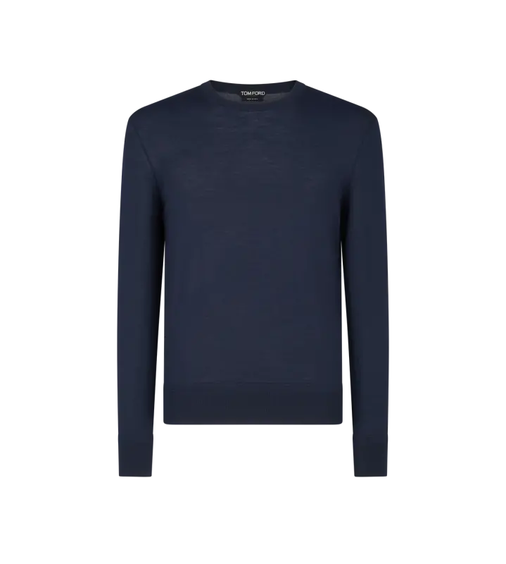 FINE GAUGE PURE WOOL CREW NECK online
